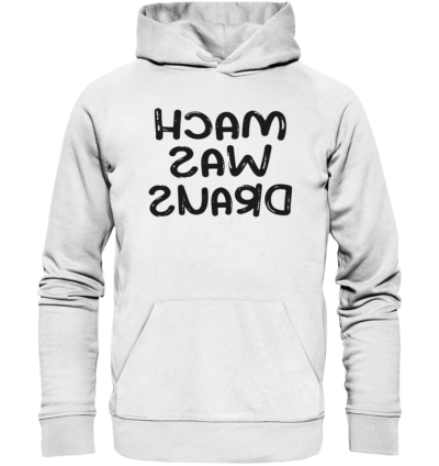 Spiegelgewand - Reiche deinem Spiegelbild die Hand - front organic hoodie f8f8f8 1116x 80