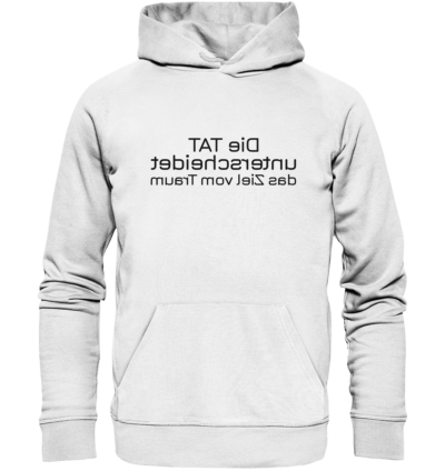 Spiegelgewand - Reiche deinem Spiegelbild die Hand - front organic hoodie f8f8f8 1116x 9