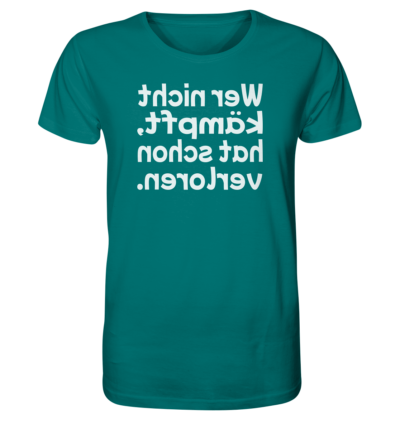 Spiegelgewand - Reiche deinem Spiegelbild die Hand - front organic shirt 007373 1116x 81