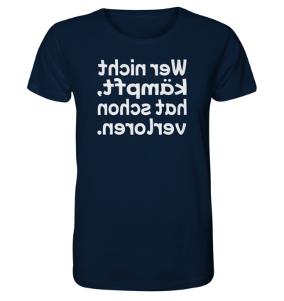 Spiegelgewand - Reiche deinem Spiegelbild die Hand - front organic shirt 0e2035 1116x 81