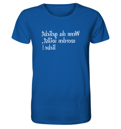 Spiegelgewand - Reiche deinem Spiegelbild die Hand - front organic shirt 13569c 1116x 69