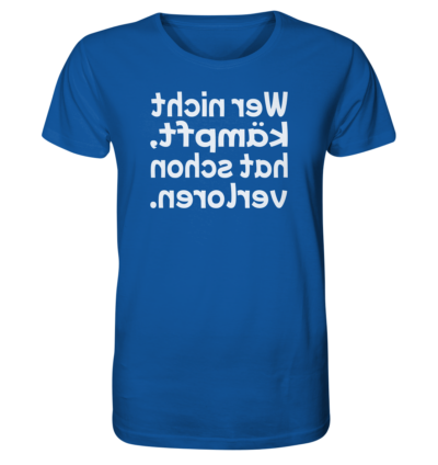 Spiegelgewand - Reiche deinem Spiegelbild die Hand - front organic shirt 13569c 1116x 81