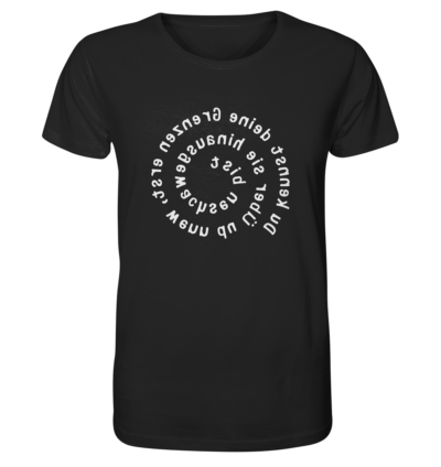 Spiegelgewand - Reiche deinem Spiegelbild die Hand - front organic shirt 272727 1116x 2