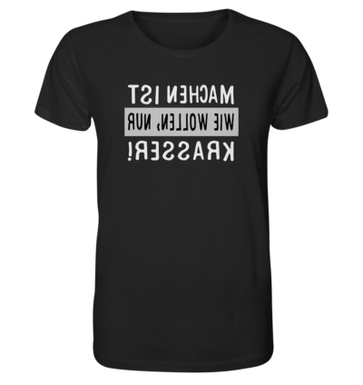 Spiegelgewand - Reiche deinem Spiegelbild die Hand - front organic shirt 272727 1116x 20