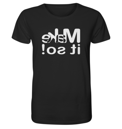 Spiegelgewand - Reiche deinem Spiegelbild die Hand - front organic shirt 272727 1116x 39