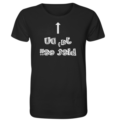 Spiegelgewand - Reiche deinem Spiegelbild die Hand - front organic shirt 272727 1116x 70