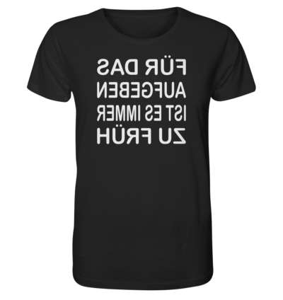 Spiegelgewand - Reiche deinem Spiegelbild die Hand - front organic shirt 272727 1116x 79