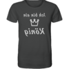 Ich bin ein König - Spiegelschrift - Unisex Bio T-Shirt