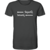 Straight forward - Spiegelschrift - Unisex Bio T-Shirt