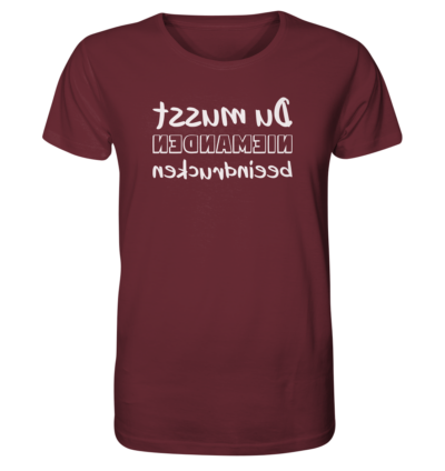 Spiegelgewand - Reiche deinem Spiegelbild die Hand - front organic shirt 672b34 1116x 22