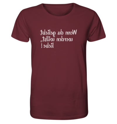 Spiegelgewand - Reiche deinem Spiegelbild die Hand - front organic shirt 672b34 1116x 69