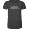 Eigenliebe ist das Instrument der Selbsterhaltung - Spiegelschrift - Unisex Bio T-Shirt
