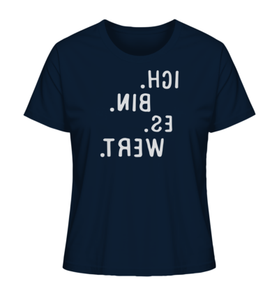 Spiegelgewand - Reiche deinem Spiegelbild die Hand - front ladies organic shirt 0e2035 1116x 12