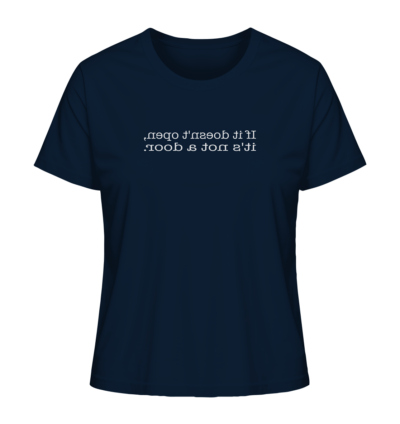 Spiegelgewand - Reiche deinem Spiegelbild die Hand - front ladies organic shirt 0e2035 1116x 24