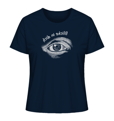 Blicke in dich - Spiegelschrift - Damen Bio T-Shirt 11 Spiegelgewand - Reiche deinem Spiegelbild die Hand - front ladies organic shirt 0e2035 1116x 27
