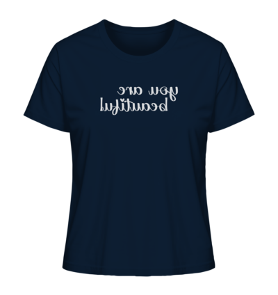 Spiegelgewand - Reiche deinem Spiegelbild die Hand - front ladies organic shirt 0e2035 1116x 85