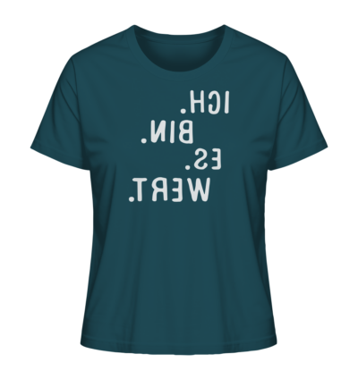 Spiegelgewand - Reiche deinem Spiegelbild die Hand - front ladies organic shirt 204d59 1116x 12