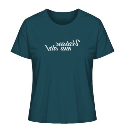 Vertraue nur dir! - Spiegelschrift - Damen Bio T-Shirt 14 Spiegelgewand - Reiche deinem Spiegelbild die Hand - front ladies organic shirt 204d59 1116x 38