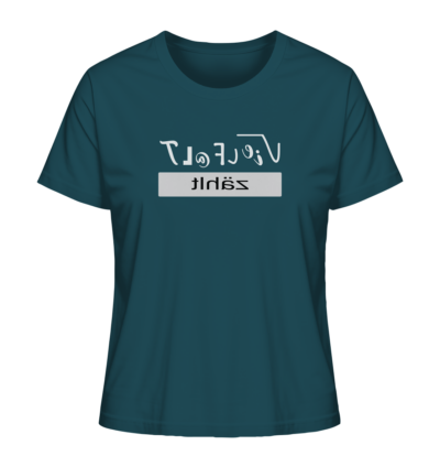 Vielfalt zählt - Spiegelschrift - Damen Bio T-Shirt 14 Spiegelgewand - Reiche deinem Spiegelbild die Hand - front ladies organic shirt 204d59 1116x 79