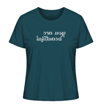 Spiegelgewand - Reiche deinem Spiegelbild die Hand - front ladies organic shirt 204d59 1116x 85