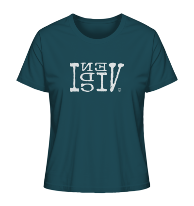 VENI VIDI VICI - Spiegelschrift - Damen Bio T-Shirt 14 Spiegelgewand - Reiche deinem Spiegelbild die Hand - front ladies organic shirt 204d59 1116x 86