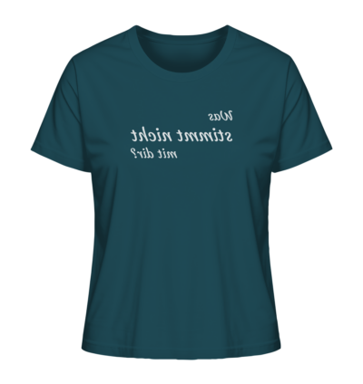 Spiegelgewand - Reiche deinem Spiegelbild die Hand - front ladies organic shirt 204d59 1116x 87