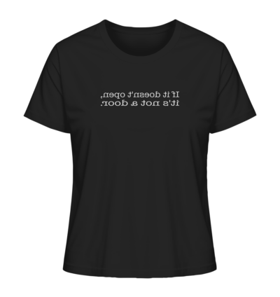 Spiegelgewand - Reiche deinem Spiegelbild die Hand - front ladies organic shirt 272727 1116x 24