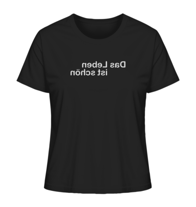 Spiegelgewand - Reiche deinem Spiegelbild die Hand - front ladies organic shirt 272727 1116x 63