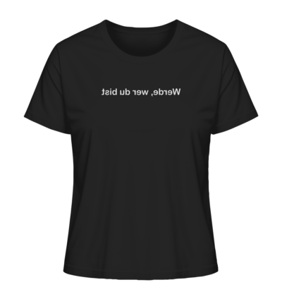 Spiegelgewand - Reiche deinem Spiegelbild die Hand - front ladies organic shirt 272727 1116x 70