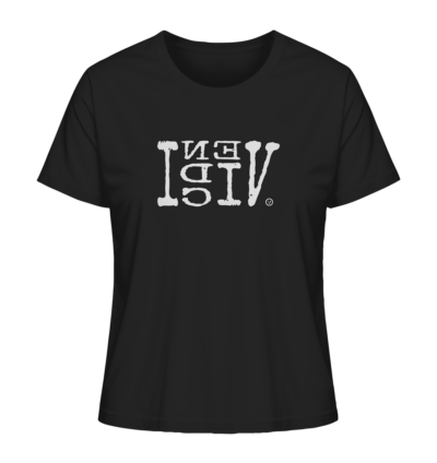 VENI VIDI VICI - Spiegelschrift - Damen Bio T-Shirt 9 Spiegelgewand - Reiche deinem Spiegelbild die Hand - front ladies organic shirt 272727 1116x 86