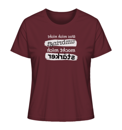 Spiegelgewand - Reiche deinem Spiegelbild die Hand - front ladies organic shirt 672b34 1116x 26