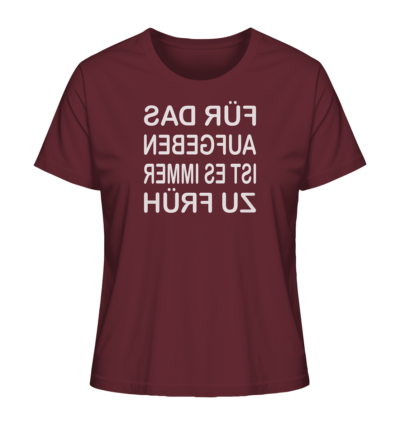 Spiegelgewand - Reiche deinem Spiegelbild die Hand - front ladies organic shirt 672b34 1116x 45