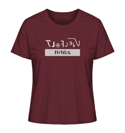 Vielfalt zählt - Spiegelschrift - Damen Bio T-Shirt 10 Spiegelgewand - Reiche deinem Spiegelbild die Hand - front ladies organic shirt 672b34 1116x 79