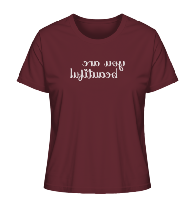 Spiegelgewand - Reiche deinem Spiegelbild die Hand - front ladies organic shirt 672b34 1116x 85