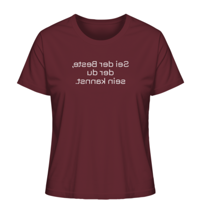 Spiegelgewand - Reiche deinem Spiegelbild die Hand - front ladies organic shirt 672b34 1116x 9