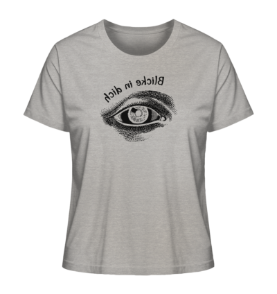Blicke in dich - Spiegelschrift - Damen Bio T-Shirt 12 Spiegelgewand - Reiche deinem Spiegelbild die Hand - front ladies organic shirt c2c1c0 1116x 27