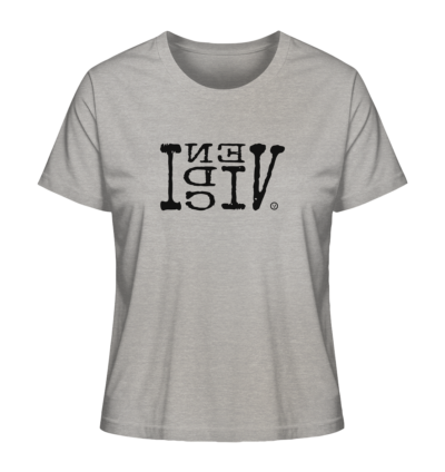 VENI VIDI VICI - Spiegelschrift - Damen Bio T-Shirt 12 Spiegelgewand - Reiche deinem Spiegelbild die Hand - front ladies organic shirt c2c1c0 1116x 86