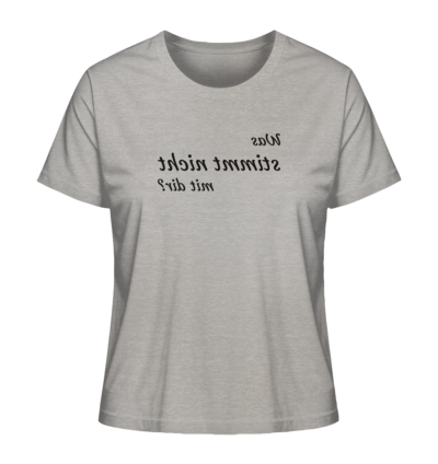 Spiegelgewand - Reiche deinem Spiegelbild die Hand - front ladies organic shirt c2c1c0 1116x 87