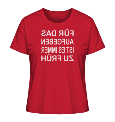 Spiegelgewand - Reiche deinem Spiegelbild die Hand - front ladies organic shirt cb1f34 1116x 45