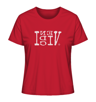 VENI VIDI VICI - Spiegelschrift - Damen Bio T-Shirt 13 Spiegelgewand - Reiche deinem Spiegelbild die Hand - front ladies organic shirt cb1f34 1116x 86