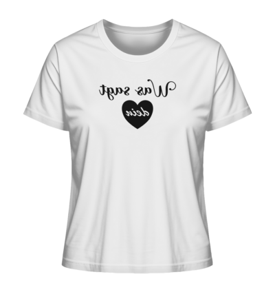 Spiegelgewand - Reiche deinem Spiegelbild die Hand - front ladies organic shirt f8f8f8 1116x 28