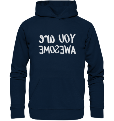 Spiegelgewand - Reiche deinem Spiegelbild die Hand - front organic hoodie 0e2035 1116x