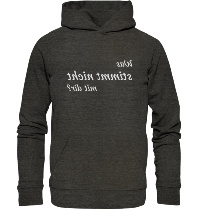 Spiegelgewand - Reiche deinem Spiegelbild die Hand - front organic hoodie 1b1c1a 1116x 1