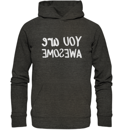 Spiegelgewand - Reiche deinem Spiegelbild die Hand - front organic hoodie 1b1c1a 1116x