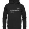 Was stimmt nicht mit dir? - Spiegelschrift - Hochwertiger Unisex Bio Hoodie
